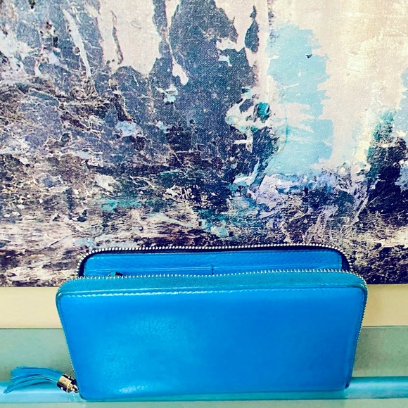 Gucci Blue Leather Wallet - Picture 6 of 7